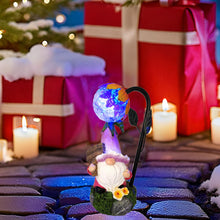 Load image into Gallery viewer, Maikall Rish Garden Gnomes Outdoor Statue with Solar Lights Welcome Gnome Home Garden Decor Mom Gifts for Yard Patio Home Garden