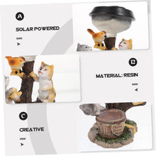 Load image into Gallery viewer, BESPORTBLE Solar Cat Statue Light Resin Outdoor Garden Decor Adorable Animal Sculpture for Lawn and Patio Cozy Illumination for Courtyard Parties and Landscape