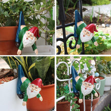 Load image into Gallery viewer, Mellshy Funny Gnomes Plant Pot Hanger Figurines Resin Hanging Gnomes Statue Planter Pot Decorations for Home Garden Patio Lawn Yard Ornaments