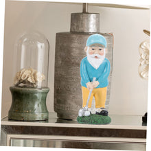 Load image into Gallery viewer, Sosoport Golf Gnome Statue Resin Garden Decor Gnome Ornaments Outdoor Statue for Yard