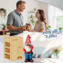 Load image into Gallery viewer, WONDHOME 6.7" Funny Garden Gnomes Statues with Telescope Naughty Gnome Mini Figurine Patio Lawn Yard Art Outdoor Decorations Father's Day Mother's Day Birthday Christmas Gardening Gift for Dad Mom
