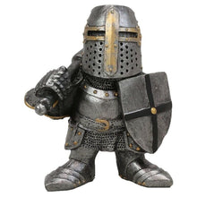 Load image into Gallery viewer, Knight Gnomes Guard Garden Gnome Ornaments Outdoor Medieval Crusader Knight Suit Statue Waterproof Resin Ornament for Yard Lawn Garden Decorations (D)