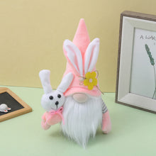 Load image into Gallery viewer, MOVAWAKY Easter Gnomes Plush Decor,24cm Tall Easter Figurines, Decor Gnomes Holding a Flowers/Carrots/Bunny, Gnomes,Home Decor, Doll Spring Gonks Decoration Easter Flower Gnome