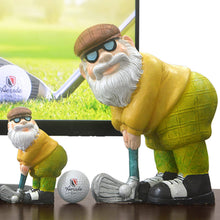 Load image into Gallery viewer, 12 cm/25 cm Golfer Garden Gnome Outdoor Figurine,Funny Golfing Garden Gnome Statue,Golf Dwarf Resin Handicrafts Decorations for Yard, Lawn,Patio Gifts-Full Color. (small)