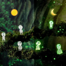 Load image into Gallery viewer, 10PCS Fairy Garden Accessories Tree Elves Glow in Dark Garden Alien Decor Miniature Luminous Ghost kit for Micro Landscape Garden Decoration Outdoor Status Patio Lawn Yard Kit (Green)