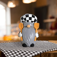 Load image into Gallery viewer, 2 Pack Kitchen Chef Gnomes Farmhouse Decor Christmas Swedish Tomte Gnomes Resin Gnome Figurines Tiered Tray Collectible Tabletop Cooking Decor for Kitchen Home Office