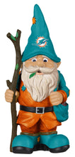 Load image into Gallery viewer, FOCO Miami Dolphins NFL Holding Stick Gnome 10.5 Inches Tall, Multicolor Team Colors