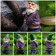Load image into Gallery viewer, Drunk Gnomes for Garden, 3PCS Mini Gnomes with 1PC Fire, Resin Fairy Garden Gnomes, Funny Naughty Gnomes for Outdoor Indoor Patio Yard Lawn Porch 1