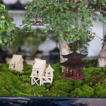 Load image into Gallery viewer, TOYANDONA Miniature Pagoda Statue Chinese Japanese Asian Garden Decor Bonsai Mini Pavilion Tower Fairy Garden Accessories for Micro Landscape Aquarium Ornaments
