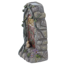 Load image into Gallery viewer, Azuma Fairy Door Solar Powered Garden Ornament Yellow LED Lights Outdoor - Snail