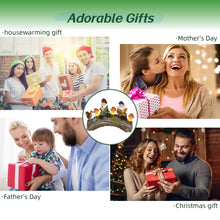 Load image into Gallery viewer, Jy.Cozy Funny Garden Gnome Statue Solar Powered Mushroom Figurine with Squirrel Gnome Durable Resin Outdoor Decoration for Patio Yard Lawn Ornament Housewarming Gift