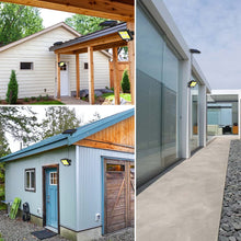 Load image into Gallery viewer, Jorft Solar Wall Lights, COB Motion Sensor Outdoor Security Lights 3 Lighting Modes Dimmable Solar Powered Waterproof Lamp with 16.5ft Cable for Outside Garden Garage Shed Walkway Use