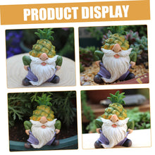 Load image into Gallery viewer, Happyyami Outdoor Gnome Ornaments Resin Craft Gnome Figurine Grandad Garden Ornaments