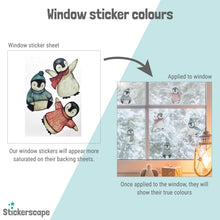 Load image into Gallery viewer, Stickerscape Christmas Gonks Window Stickers (Gnomes)| Christmas Window Decorations to Create a Winter Themed Display | Reusable, Re-positionable and Cleanly Removable