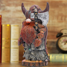 Load image into Gallery viewer, Voiakiu Garden Statue - Victor Axe Warrior Dwarf GNOME Outdoor Garden Decoration Viking Axe Warrior Sculpture Ornaments