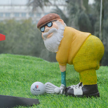 Load image into Gallery viewer, 12 cm/25 cm Golfer Garden Gnome Outdoor Figurine,Funny Golfing Garden Gnome Statue,Golf Dwarf Resin Handicrafts Decorations for Yard, Lawn,Patio Gifts-Full Color. (small)