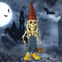 Load image into Gallery viewer, Bexdug Skeleton Garden Gnomes,The Day of The Dead Skeleton Couple,Dog Resin Sculpture Resin Figurine,Yard Art Home Decor Shelf Decoration.