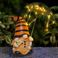 Load image into Gallery viewer, Outdoor Decor Garden Gnome Statues - Garden Gnomes Outdoor Funny with Solar Lights Waterproof, Gnomes Decorations for Yard Patio Lawn Home, Resin Christmas Ornaments Garden Gnomes Gifts for Women