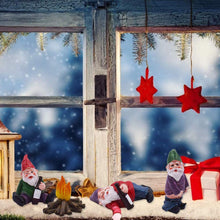 Load image into Gallery viewer, REOVE 4pcs Gnomes Statue Miniature Garden Decoration Ornament Fairy Garden Accessories Collectible Outdoor Micro Landscape Decoration Set Gnome-Drunk Gnome Kit for Gift House Yard Lawn Patio