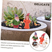 Load image into Gallery viewer, Yardwe 1set White Beard Gnome Garden Statues Resin Figurine Geese for Outdoor Decorations Ornaments Compact Durable Gnomes for Lawn Indoor Use