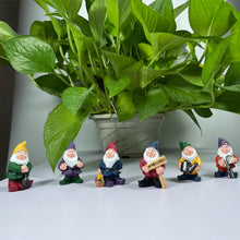 Load image into Gallery viewer, 16pcs Miniature Funny Garden Drunk Gnomes Mini Funny Creative Dwarf Garden Gnome Statues Decoration for Indoor Outdoor Yard Patio Bonsai Potted Plants Landscape Desk Decor (Gift Box Packaging)