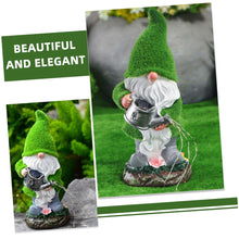 Load image into Gallery viewer, ULTECHNOVO Garden Gnome Solar Lamp Outdoor Lawn Gnome Decoration for Garden Backyard Patio Energy Saving Solar Powered Lighted Statue for Courtyard Lawn Decor