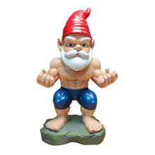 Load image into Gallery viewer, GIOMLE Bodybuilder Garden Gnome - Muscle Gnomes Statue, Funny Outdoor Decor for Home, Patio & Gym, Weatherproof Lawn Decoration, Unique Gifts for Men/Women & Fitness Enthusiasts