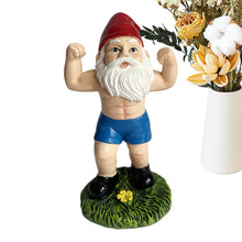 Load image into Gallery viewer, Outdoor Gnome Statue - Dumbbell Weightlifting Gnome Sculpture | dwarf home centerpiece decoration, Weather-Resistant Gnome Tabletop Decoration For Gardens, Courtyards, Lawns, Bedrooms