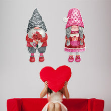 Load image into Gallery viewer, Arosche Large Valentines Day Yard Signs 2pcs with Stakes Gnomes Gardens Decorations Outdoor Ornaments Holiday Welcome Signs for Valentines Day Themed Festival Party Supplies, Lawn, Garden Yard Decor