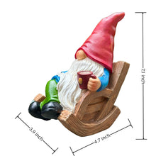 Load image into Gallery viewer, Drinking Coffee Faceless Garden Gnome Statue Decoration 7.3" Figurine Ornament for Indoor Outdoor Home Patio Yard Lawn