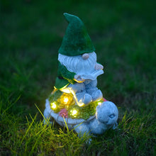 Load image into Gallery viewer, MiXXAR Resin Garden Lamps Solar Powered Dwarf Statue Lights LED Solar Lamps Resin Material for Outdoor Decoration and Christmas Gnome Statue Solar Lights