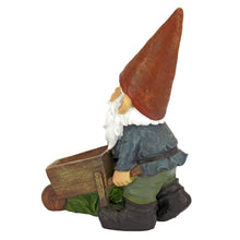 Load image into Gallery viewer, Design Toscano Wheelbarrow Willie Garden Gnome Statue Bird Feeder, 30 cm, Polyresin, Full Color