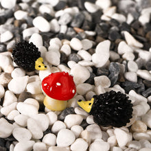 Load image into Gallery viewer, 7 Pieces Gnomes Fairy Resin Statues Mini Garden Statues Decoration Gnome Tale Statue with 2 Hedgehog Statues and 1 Mushroom Decor for Christmas Holiday Festival Decoration, Relatives Friends Kids