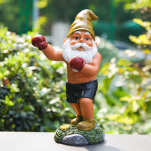 Load image into Gallery viewer, Mrsivrop Naughty Garden Gnomes Outdoor Statues 11inch Boxing Garden Gnomes Outdoor Funny, Garden Sculptures & Statues Gnome Decorations for Yard, Patio, Lawn, Housewarming Garden Gift