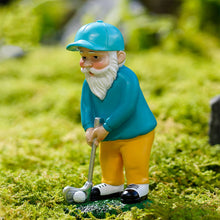 Load image into Gallery viewer, Golfing Gnomes Decoration Hand-painted Garden Gnomes Funny Outdoor Resin Statue Gnomes Figurine Ornaments