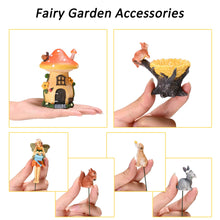 Load image into Gallery viewer, Sparkle Race Fairy Garden Accessories Kit with Miniature Figurines, Fairy Village Kit for Kids, Gnomes Garden Decorations, Outdoor & Indoor Ornaments