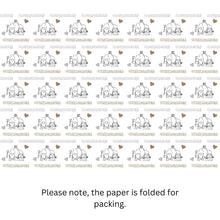 Load image into Gallery viewer, BeFindSee Wedding Wrapping Paper - Gift Wrap - Wedding Gonk - Wedding Gnome