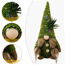 Load image into Gallery viewer, 2PCS Summer Succulent Gnomes Plush Green Plants Gnomes Tiered Tray Decor Green Gonk Gnome Summer Succulent Gnomes Plush