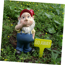 Load image into Gallery viewer, ibasenice 1Set Adorable Resin Gnome Statue Garden Gnome Ornaments for Home Decor for Festival and Landscaping Charming Design for Desktop Display