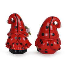 Load image into Gallery viewer, Hodao 2PCS Spring Ladybug Gnome Couple Ornaments Decor Summer Gnomes Figurines for Outdoor Garden Decor Ladybug Birthday Gift for Mom, Grandma, Women