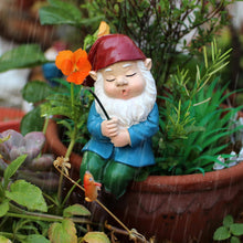 Load image into Gallery viewer, Fishing Gnome For Pond | Fishing Dwarf Statue | Funny Garden Fishing Figurine | Fishing Sitter Statue | Outdoor Decorations For Yard Lawn Pond Pool Riverside Decoration