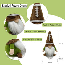 Load image into Gallery viewer, Vytina Little Football Rugby Gnomes Plush Ornaments Cute Swedish Tomte Nisse Dwarf Gnome Doll Sports Game Fans Gifts Tiered Tray Home Decoration