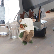 Load image into Gallery viewer, Toyvian Gnome Garden Statue Christmas Gnome Decor Deer Antler Figurine Holiday Ornaments