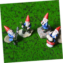 Load image into Gallery viewer, Cabilock 2sets Resin Gnome Figure Home Decor Ornament Christmas Garden Gnome Doll Adorable Decor 4pcs*2