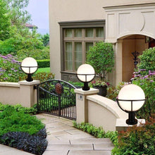 Load image into Gallery viewer, UIOPPOI IP65 Waterproof Outdoor Garden Post Light Industrial Modern Column Lamp Spherical Globe Ball Pillar Lantern Community Patio Landscape Lighting E27 External Fence Deck Table Lamp