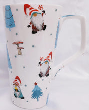 Load image into Gallery viewer, Rainbow Decors North Pole Gnomes Mug 500 ml Fine Bone China Large Latte Gonks Cup Hand Decorated UK