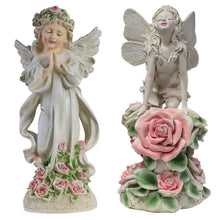 Load image into Gallery viewer, Garden Decor Angel Statue Outdoor Solar Garden Lights Waterproof Solar Lights Fairy Figurine Resin Fairy Figures for Yard Lawn Decor Style1