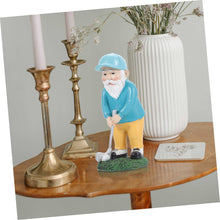 Load image into Gallery viewer, HANABASS Garden Golfing Gnome Statue Hand-painted Resin Outdoor Decor for Lawn Patio and Garden Fun Golfing Gnome Figurine for Year Home Decoration and