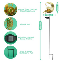 Load image into Gallery viewer, ZKLiLi Solar Lights Garden Decorations,Moon Fairy Light,Solar Crackle Glass Globe,Warm LED Light for Pathway Lawn Patio Courtyard Gifts for Mom Grandma Women