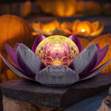 Load image into Gallery viewer, Kyduu Outdoor Decorations Lotus Light, Solar Lights Outdoor Garden Ornaments, LED Lotus Lamp Flower, Solar Garden Lights,for Yard Patio Pathway Decoration